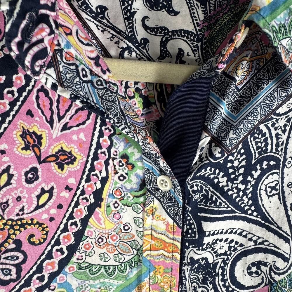 Lauren Ralph Lauren Size Large (L) 100% Cotton Paisley Buttondown shirt - Picture 6 of 8